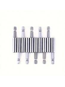 10 Piece Magnetic Extension Socket Drill Bit Holder 1/4 Inch Hex Power Tool, 2.36 Inch Long, Boost Power Tool Efficiency, Screwdriver Bit Holder Quick Release Hex Shank Drill Bit Extender Adapter Set For Screw Nut Drill