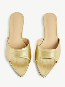 CUCCOO CHICEST Sandalias versátiles para mujer con punta puntiaguda y tacón de aguja - Dorado - Ver 11