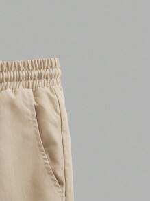 Manfinity Joysei Men's Summer Mountain Slogan Printed Round Neck Short Sleeve Casual T-Shirt And Drawstring Waist Shorts Set, Cozy Outfits