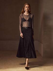 MOTF PREMIUM 斜裁腰带裙