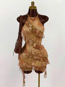 Amplova Hippie Style Women Summer Mini Dress