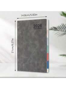 SHEIN 2026 Maximize Efficiency: Daily Planner & Diary - Time Management And 365 Daily Plan Self-Discipline Checklist, Perfect New Year Gift!,School Supplies,Back To School - Multicolor - View 2