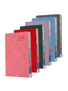 SHEIN 2026 Maximize Efficiency: Daily Planner & Diary - Time Management And 365 Daily Plan Self-Discipline Checklist, Perfect New Year Gift!,School Supplies,Back To School - Multicolor - View 1