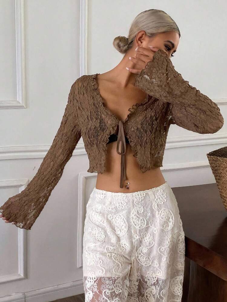 Women's Lightweight Ice Silk Cover Up With Shoulder Straps Decal, Thin Sunscreen Cover Up Vacation