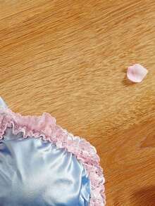 PetitDoll بيجامات نسائية راحة وجميلة مزينة بالقلوب - الأزرق - مشاهدة 4