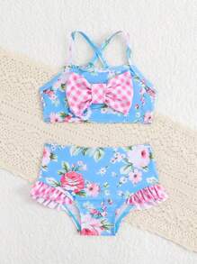 Infant/Baby GirlFloral Print Swimsuit Set, Playwear & Holiday