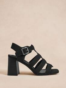 Rosivie Cuccoo Sommer Mode vielseitige einfache High Heel Sandalen