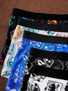 HARRY POTTER X SHEIN 青少年男孩卡通图案可爱汗衫 - 彩色 - 查看 4