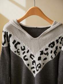 CosyJoli Lässiger, locker sitzender Langarm-Kapuzenpullover, Übergröße, Herbst-Winterkleidung für Damen