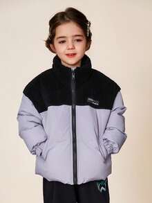 DAZY Girls Padded Coat, Fall - Purple - View 3