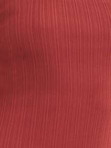 Nöista 斜腰剪裁双层迷你连衣裙。 - 紅色 - 查看 4