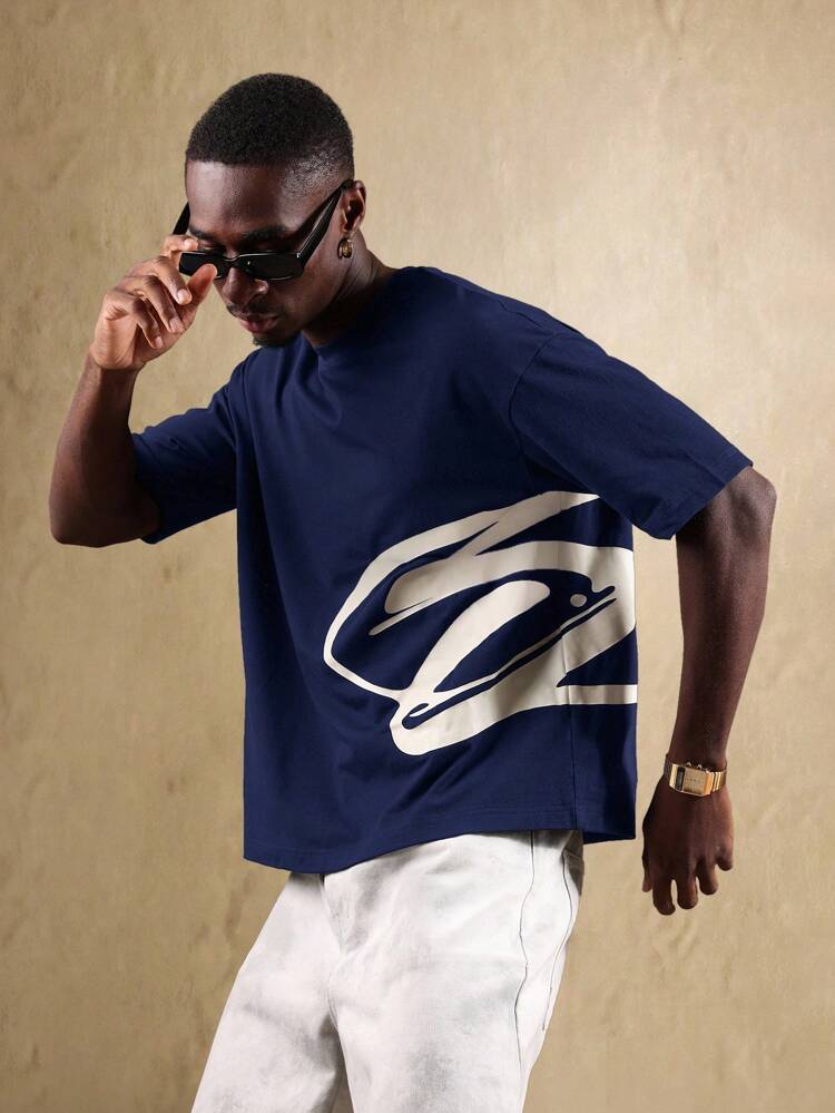 Oversized Logo T Shirt With Side Print