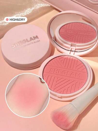 SHEGLAM Fard à Joues Mat Divine Flush-Poudre De Fard à Joues Haute Et SèChe, Hautement PigmentéE, Ne Se DéColore Pas, Longue Tenue, éClat, LéGer, Naturel, Maquillage Pour Le Visage, , FêTe De NoëL Rare,Rouge Marque Beauté Visage Maquillage CosméTique Pour Femmes Filles Parfait Pour Automne Hiver IdéAl Pour Y2K ÉLéGant Mode Adapté Pour Anniversaire Xmas PréSent FêTe PrêT Meilleure Couleur