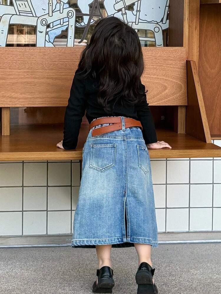 Baby Girl Plain Heart Hollow Round Neck Long Sleeve Top,Toddler Fall Clothes