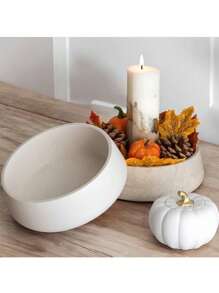 1 件硅胶模具 DIY 圆形首饰盒、石膏花盆、烛台、礼品工艺品 - 白色 - 查看 5