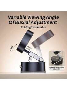 1pc Car Phone Holder, Suction Cup Holder, Manual Magnetic Vacuum Suction Car Phone Holder, Dual-Sided Vacuum Holder, 360° Hands-Free Viewing For Video And Navigation, Easy Installation, One-Handed Operation, Suitable For Cars And Fitness, Smartphone Holder, Holiday Gift