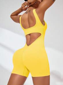 Slayform Women's Fitness Workout Jumpsuit, Dance Leotard Slim Fit Stylish Yoga Suit