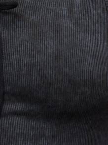 SHEIN Unity Mono de mujer con capucha, de color liso, con diseño hueco y cordones, de estilo sexy - Negro - Ver 6