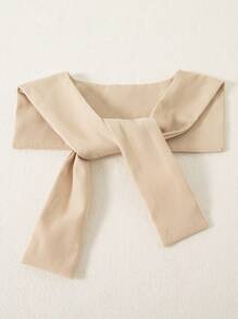 Souflis Souflis 秋季新款男宝宝绅士套装3件套：波浪纹理面料立领衬衫、直筒裤和围巾，休闲时尚 - 白色 - 查看 8