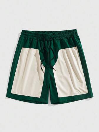 Street Life Pantaloncini con vita coulisse e pannelli, adatti per uso quotidiano, primavera/estate, da uomo
