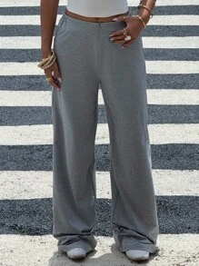 DAZY Pantaloni de yoga și sport cu fermoar, lejer, pentru femei