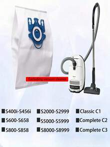 5/10pcs Dust Bags Compatible With Miele C1 C2 C3 C5 S Series Vacuum Cleaner - White - View 7