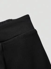 SHEIN BAE 2 chiếc/bộ váy chữ A lưng thun màu trơn thường ngày mùa hè cho nữ - Nhiều màu - Xem 9