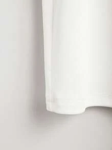 SHEIN 女式骑士印花圆领休闲百搭背心 - 白色 - 查看 3