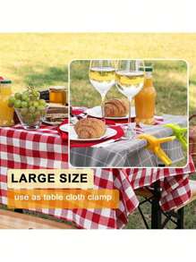 SHEIN 4/8 buc cleme pentru prosoape de plajă - Elemente esențiale pentru croazieră, cleme pentru scaune de piscină, cleme mari de agățat, suport pentru prosoape de plajă, cârlige de rufe pentru a împiedica prosopul să se sufle, articole indispensabile pentru plaja de vacanță