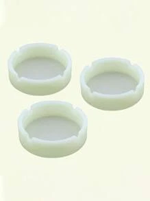 1pc Large Capacity Glow-In-The-Dark Silicone Ashtray For Home Use Boy Valentine Heart Women's Valentine