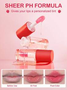 Aceite labial que cambia de color con sabor a fresa "Slow Sunday™", nutre y hidrata.