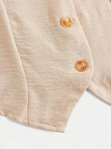 Firerie Kids Firerie Kids 2pcs Tween Girls Casual Blazer Vest And Wide Leg Pants Suit, Loose And Comfortable For Daily Commute