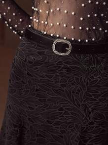 MOTF PREMIUM 斜裁腰带裙