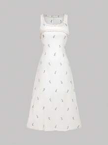 SHEIN MOD Robe superposée transparente avec doublure blanche pour femmes - Blanc - Voir 9