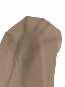 Breezaya Petite Quần dài thường ngày buộc túi phía trước màu trơn cho nữ, mặc hàng ngày - Màu Khaki - Xem 8