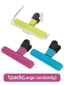 3Pcs Potato Chip Holder, Portable Large Potato Chip Bag Holder, Various Sizes Of Upgraded Wide Opening Food Storage Bags, With Airtight Sealing Clip, Heavy-Duty Sealing Clip Sealing Clip Tools, Kitchen Organizing Accessories, Preservation Clip, Household Snack Moisture-Proof Sealing Clip, Plastic Sealing Clip - 3pcs - View 5