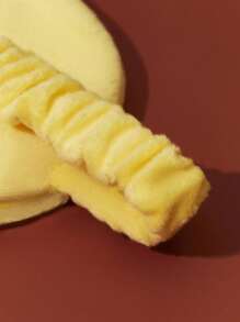 LOONEY TUNES X SHEIN 1 chiếc mặt nạ ngủ hình Tsuritama mắt to dễ thương, thêu thủ công, vải nhung mềm mại, thoải mái, chắn sáng tốt, cần thiết cho du lịch, ngủ trưa, ngủ đêm, kỳ nghỉ. - Màu vàng - Xem 7