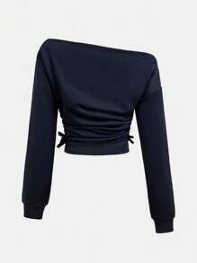 Girlism 少女休闲、运动、百搭春夏街头风格服装 - 包括不对称领口短款图案印花运动衫、裤子，非常适合返校季