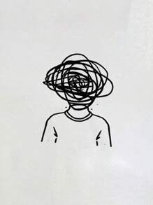 Manfinity Joysei Contrast Color Block Cute Cartoon Graphic Short Sleeve Raglan Sleeve T-Shirt For Men, Boyfriend Gift, For Going Out - Black and White - View 2