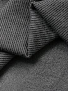 DAZY 男士秋季撞色套头卫衣 - 彩色 - 查看 8