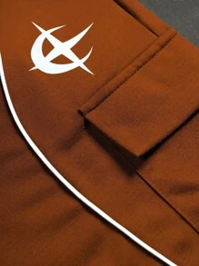 PAVTROS 男士星月印花撞色短袖 T 恤和口袋短裤套装 - 彩色 - 查看 6