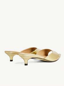 CUCCOO CHICEST Sandalias versátiles para mujer con punta puntiaguda y tacón de aguja - Dorado - Ver 13