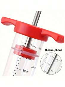 SHEIN 1PC Kitchen Turkey Meat Syringe, Juicy Tube Turkey Kebab Injection Needle Injection Tool For Turkey, Meat And Smoked Barbecue For Spreading Sauces, Grilling, Seasoning, Cooking Gadgets