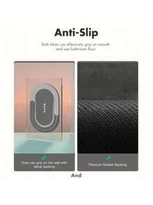 SHEIN 1 pieza Conjunto de alfombra de baño antideslizante y absorbente con diseño floral vintage, alfombra de gel de sílice, alfombra en forma de U para inodoro y lavabo, estera de 2.5 mm de grosor para decoración de baño del hogar, alfombra de piso, alfombra de puerta, accesorios de baño de verano, de vuelta al colegio