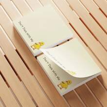 SHEIN 4 tờ giấy nhớ hình chú vịt ngộ nghĩnh 3x3 inch 50 tờ giấy nhớ văn phòng ngộ nghĩnh có keo dán giấy nhớ ngộ nghĩnh cho trường học, văn phòng, đồ dùng gia đình, học sinh, giáo viên, quà tặng, đồ dùng học tập, trở lại trường - A - Xem 2