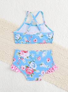 Infant/Baby GirlFloral Print Swimsuit Set, Playwear & Holiday