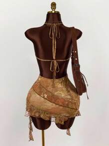 Amplova Hippie Style Women Summer Mini Dress