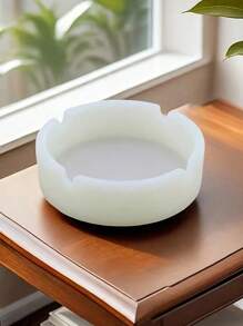 1pc Large Capacity Glow-In-The-Dark Silicone Ashtray For Home Use Boy Valentine Heart Women's Valentine