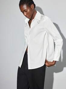 Maija Blusa elegante de mujer con adorno de perlas falsas, adecuada para ir a la oficina, camisa blanca para mujeres para salir, blusas para mujeres de oficina, para el cumpleaños de la mujer, blusa blanca para mujer de manga larga, camisa abotonada para mujer, todo blanco, todo blanco para fiesta de mujer, maestra, casual de negocios, mujer de otoño, otoño para mujer, cumpleaños de mujer, camisa abotonada de mujer con lentejuelas, escuela, otoño para mujer, Halloween