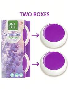 1 Box Of 2pcs Car Fragrances, Car Air Freshener, Rotating Solid Fragrance, Lavender Long-Lasting Fragrance - 30ml - View 2